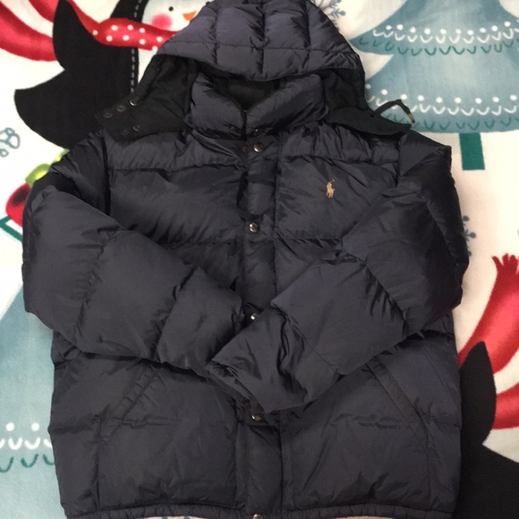 men's polo bubble jacket